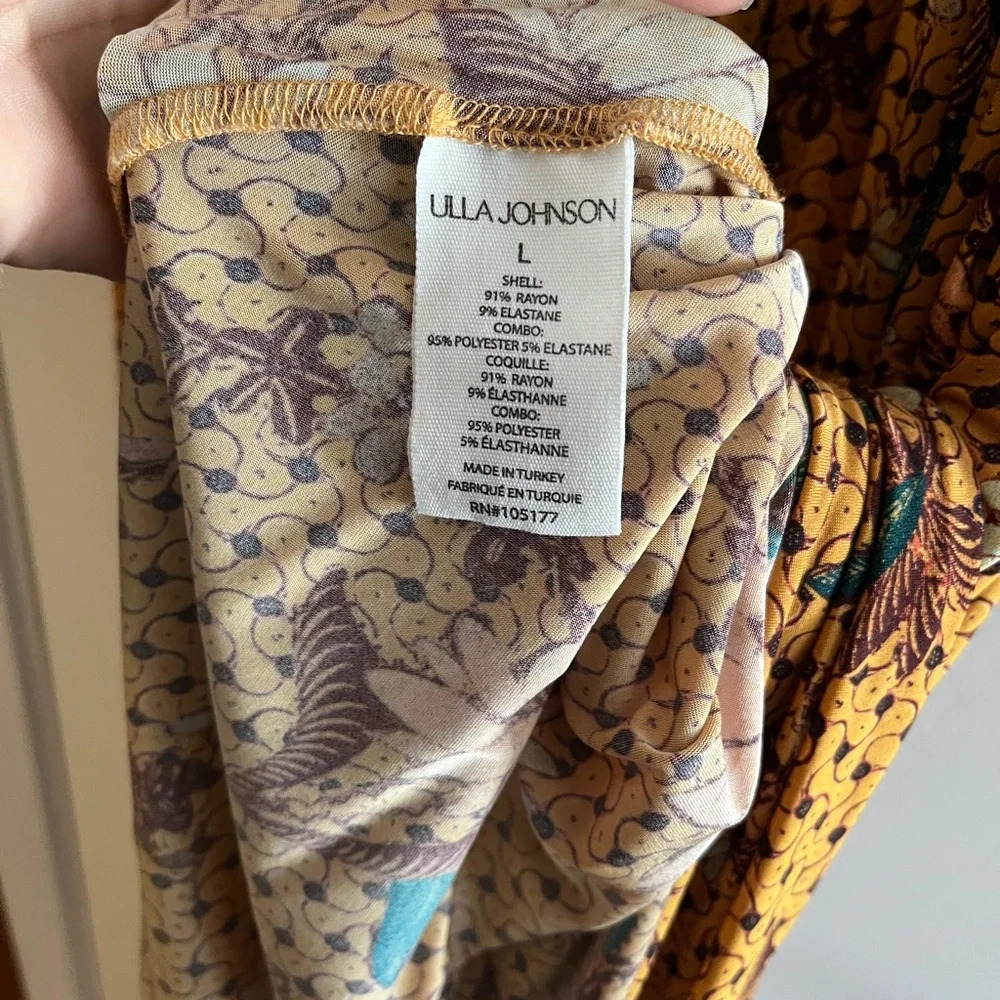 Ulla Johnson Noemi Cold Shoulder Floral Midi Dress - Picture 8 of 14